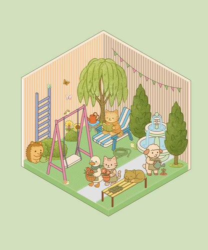 Cozy Stickers – Mon Petit Jardin | 700 stickers repositionnables & 7 scènes à créer Editions Marabout
