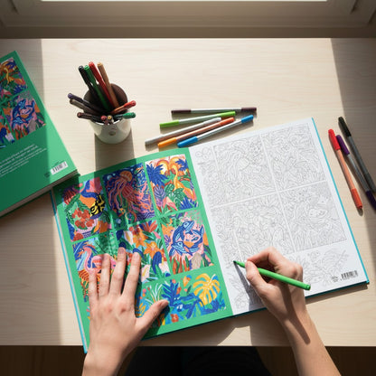 Coloriages mystères Tropiques – Livre de coloriage créatif Edition Marabout Editions Marabout