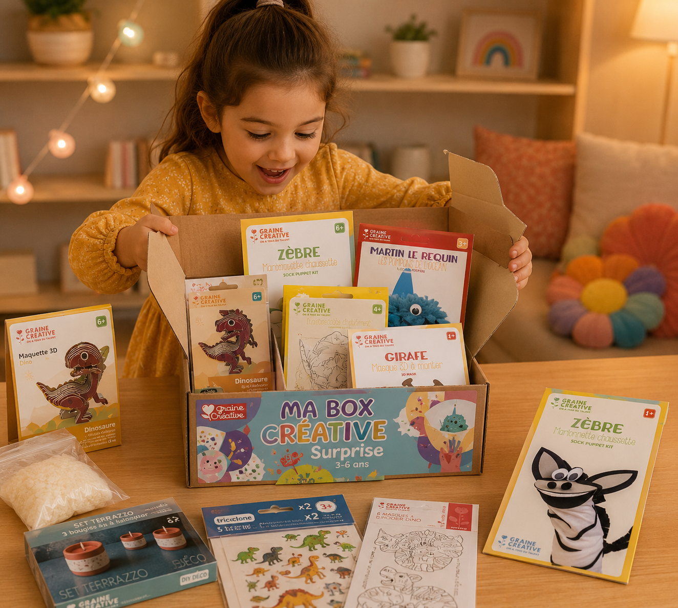 BOX Créative N°2 – Activités Manuelles Enfants 3 à 6 Ans GRAINE CREATIVE