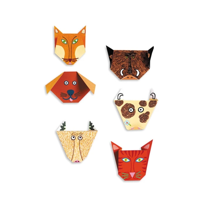 Activité créative de pliage papier pour fabriquer des animaux