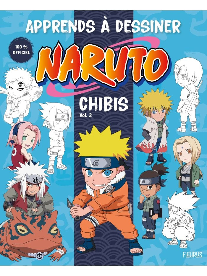 Livre officiel Apprends à Dessiner Naruto Chibis Vol 2