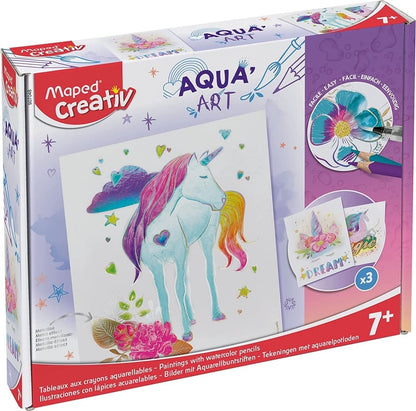 Aqua’Art Licornes – Kit aquarelle enfant dès 7 ans Maped