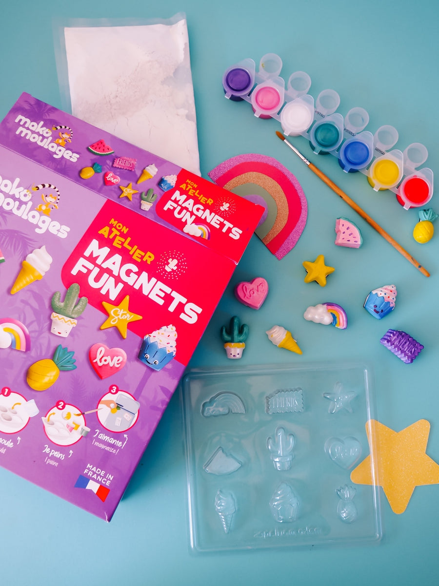 Mako moulages – Mon Atelier Magnets Fun | Kit créatif DIY enfants Mako moulage
