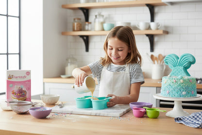 Kit pâtisserie sirène enfant – Moule gâteau + décoration 5 ans+ BoxCanDIY