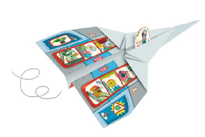 Activité créative de pliage pour fabriquer des avions en papier