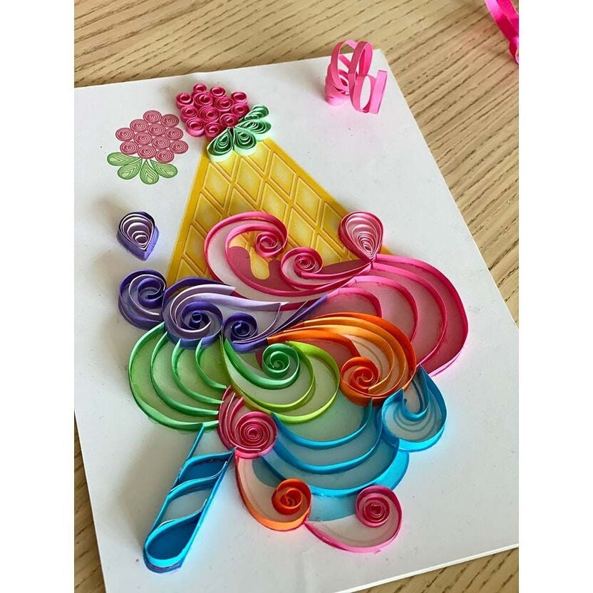 Coffret Quilling Sweet Treats BOX CANDIY® – Kit Créatif Papier Gourmand Enfant dès 6 ans JOY!