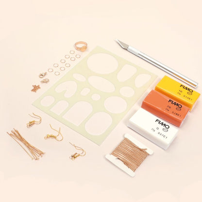 Kit FIMO Bijoux Slab Fleuri – Créez Vos Bijoux en Pâte Polymère GRAINE CREATIVE