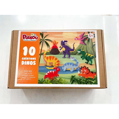 Boîte Perlou Dinosaures 3000 Perles – Kit Perles à Repasser Créatif GRAINE CREATIVE