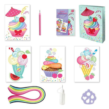 Coffret Quilling Sweet Treats BOX CANDIY® – Kit Créatif Papier Gourmand Enfant dès 6 ans JOY!