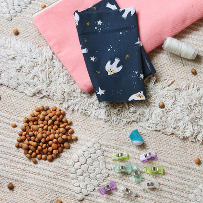 Bouillotte naturelle diffusant une chaleur douce et durable