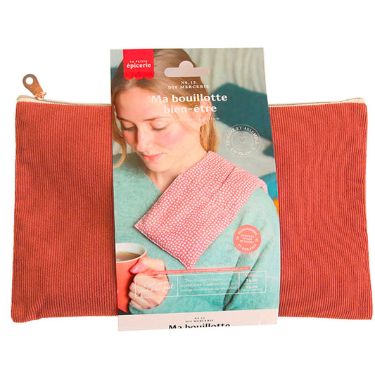 Kit DIY Couture – Bouillotte Bien-être Terracotta aux Noyaux de Cerises LA PETITE EPICERIE