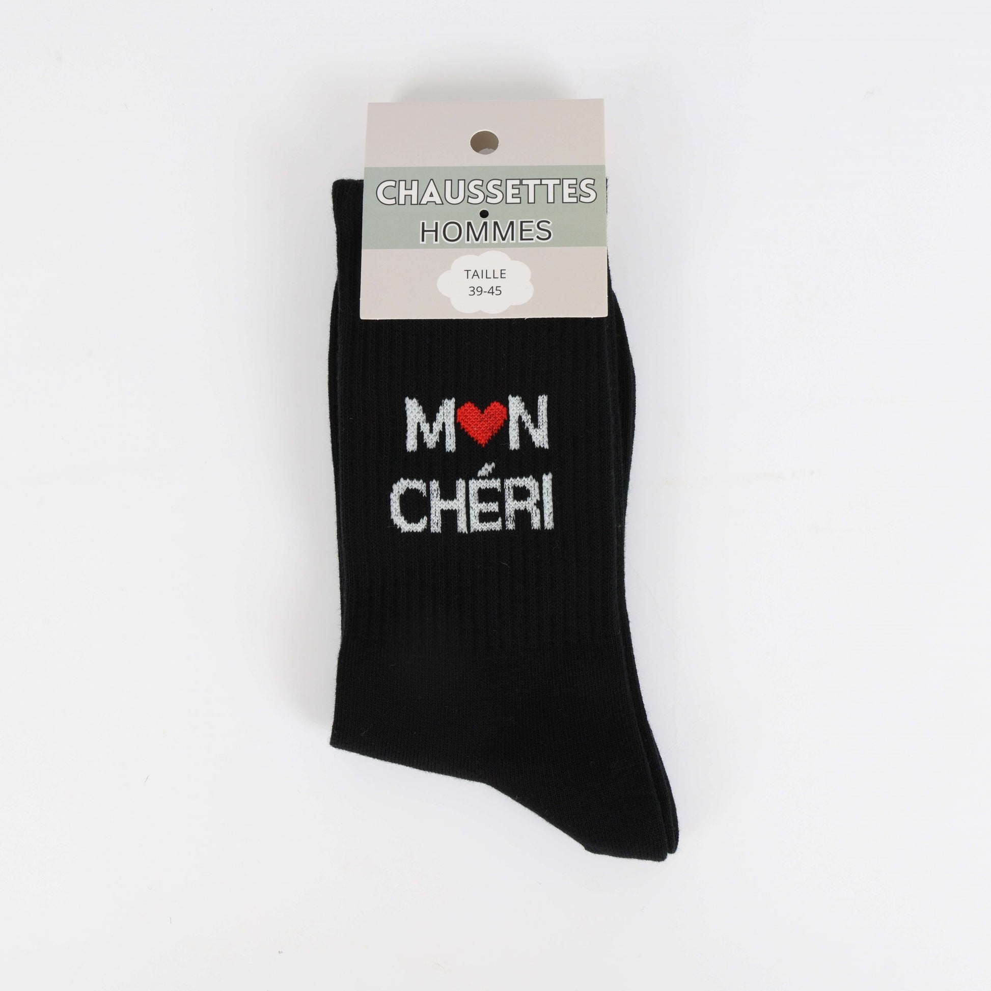 box cadeau 3 paires chaussettes homme message amour 15 euros