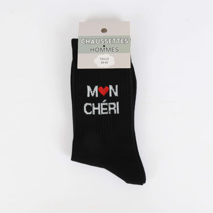 box cadeau 3 paires chaussettes homme message amour 15 euros