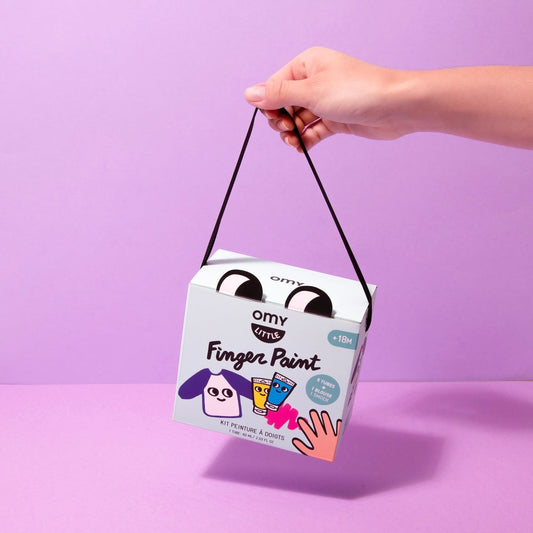 OMY – Box peinture à doigts + tablier – Kit créatif bébé dès 18 mois omy