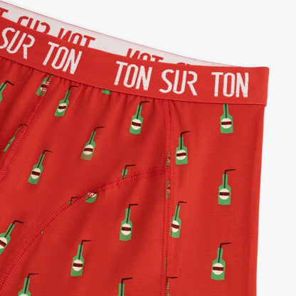 Chaussettes & Boxer Bière en Coton Bio – Cadeau Homme Original Ton sur Ton
