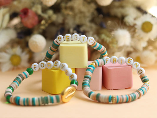 Perles Lettres Best Friends Forever – Kit Bracelets Personnalisés DIY LA PETITE EPICERIE