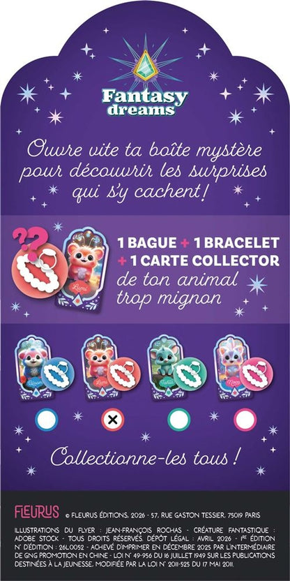 Mes Bijoux Surprise LUMI – Kit Créatif Bracelet, Bague & Carte Scintillante Edition Fleurus