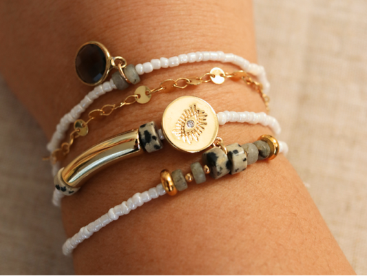 Kit DIY Bracelet Perlé Multirang Blanc – Création Bijou Bohème Chic | La Petite Épicerie LA PETITE EPICERIE