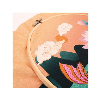 Kit Punch Needle Carpe Koï Ø25 cm – Broderie Relief DIY GRAINE CREATIVE