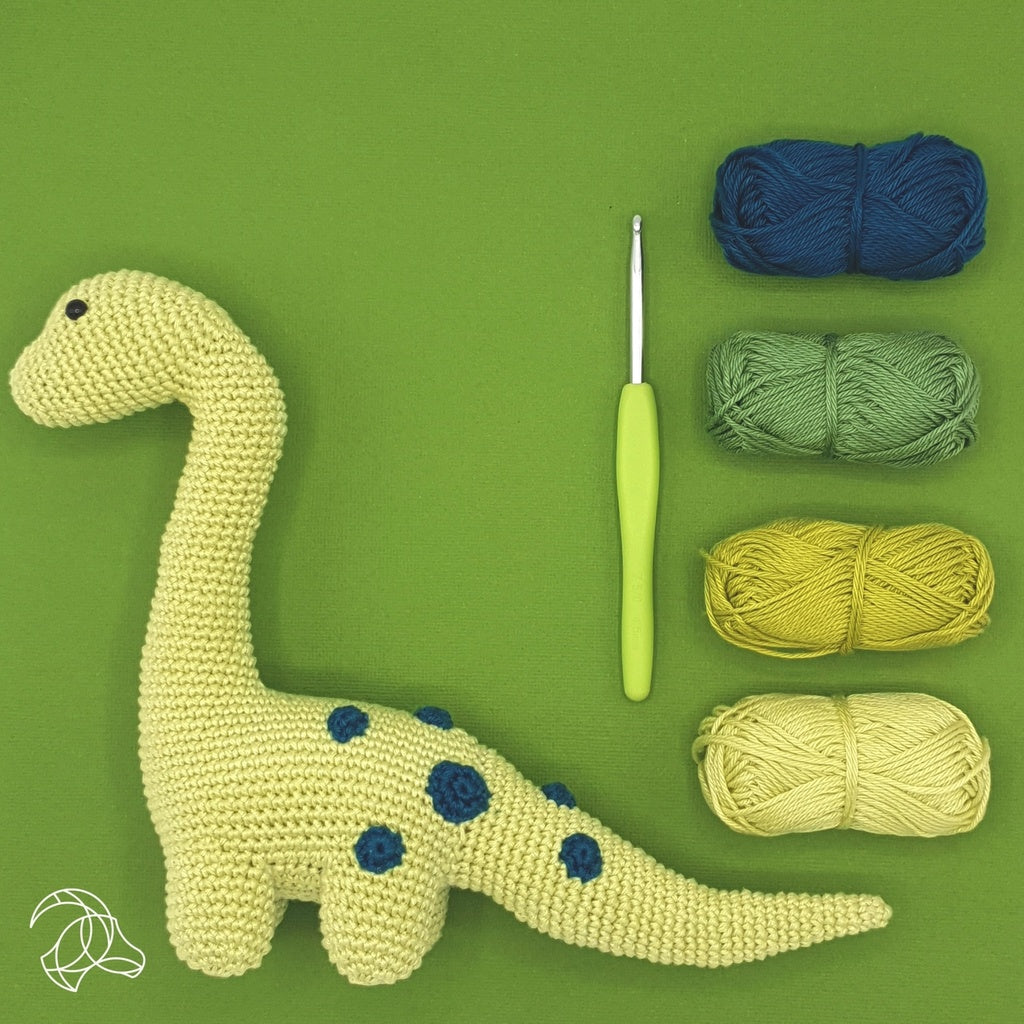 Brontosaurus Häkel-Amigurumi-Set