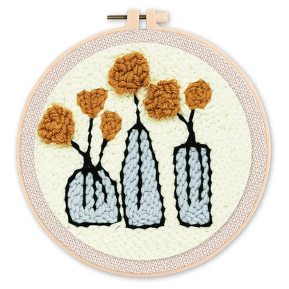 Punch Needle Fleurs et Vases Figured'art
