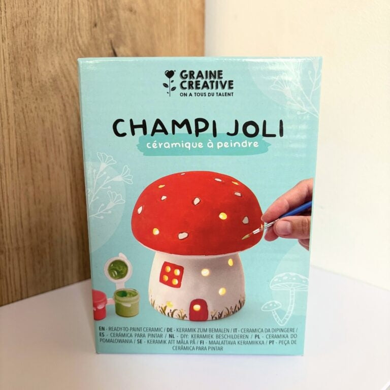 Céramique à Peindre Champignon – Déco DIY Lumineuse Graine Créative GRAINE CREATIVE