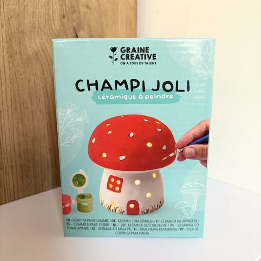 Céramique à Peindre Champignon – Déco DIY Lumineuse Graine Créative GRAINE CREATIVE