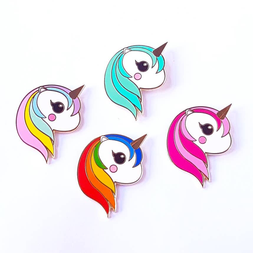 Broche Licorne Pastel Arc-en-ciel – Pin’s Kawaii Émail Doré | Joy Cadeaux Studio Inktvis B.V.