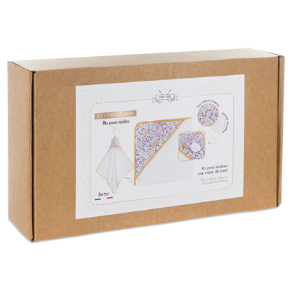 Kit Couture DIY Cape de Bain Bébé “Betsy” – Liberty Fabrics & Éponge Douce Com'1 Idée