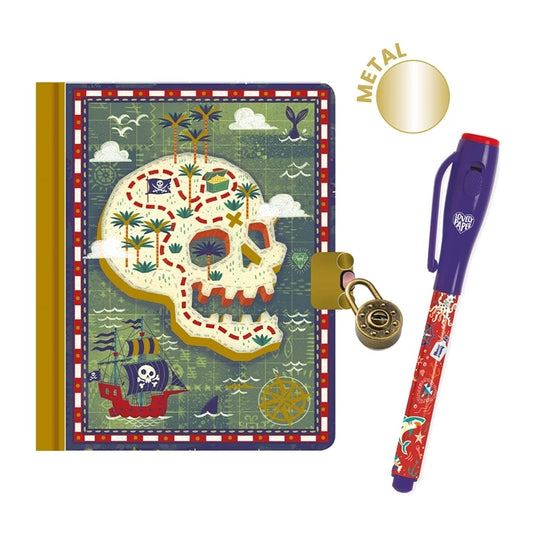 Carnet Secret Magique Steve Djeco avec encre invisible et cadenas