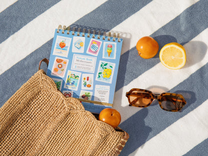 Carnet aquarelle nomade thème Méditerranée idéal pour apprendre l’aquarelle facilement