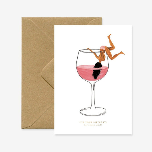 Carte anniversaire humour Just One Drink – All the Ways to Say All the ways to say