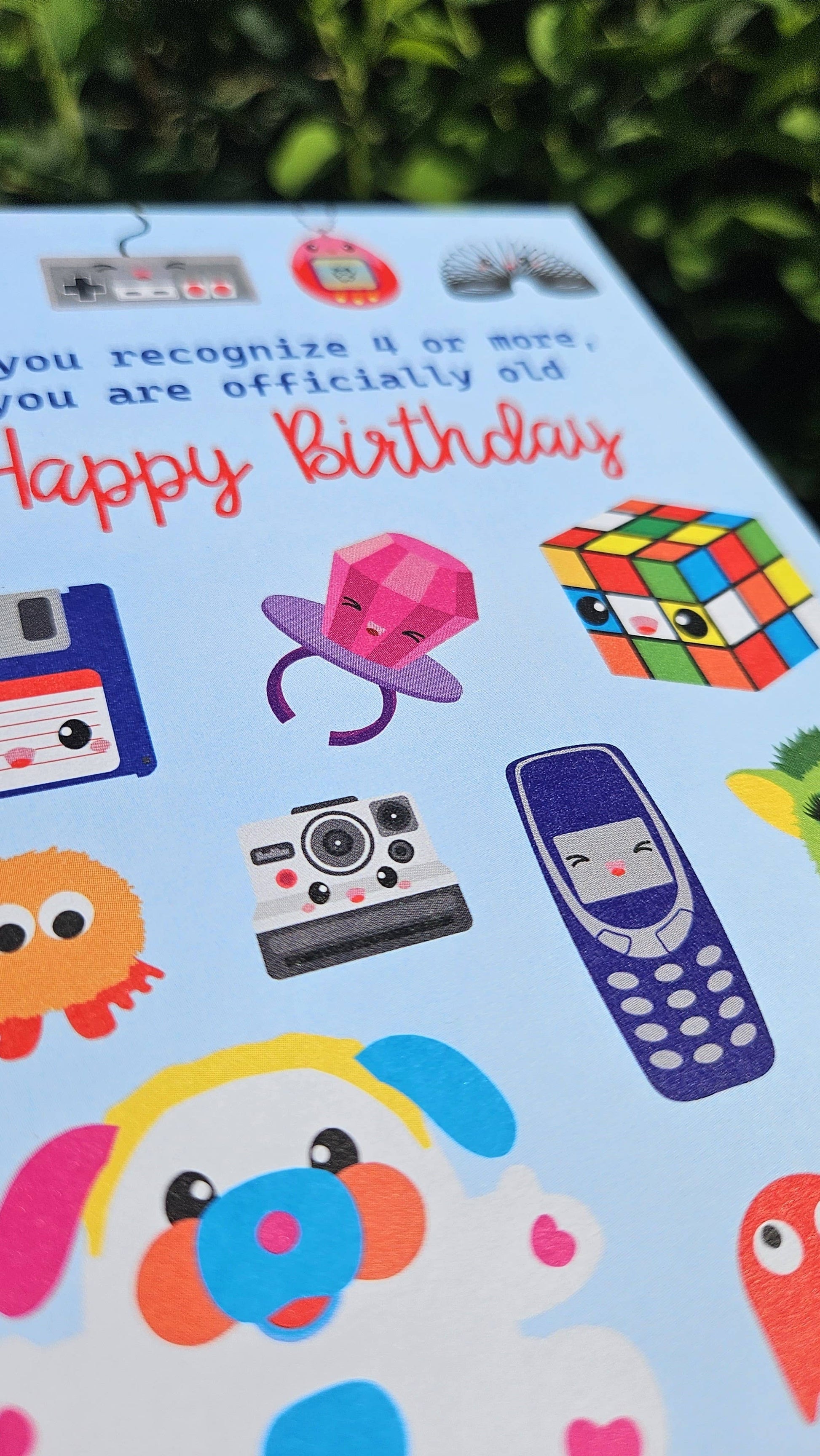 Carte d’Anniversaire Rétro Années 80 & 90 – Carte Humour Pop Culture Studio Inktvis B.V.
