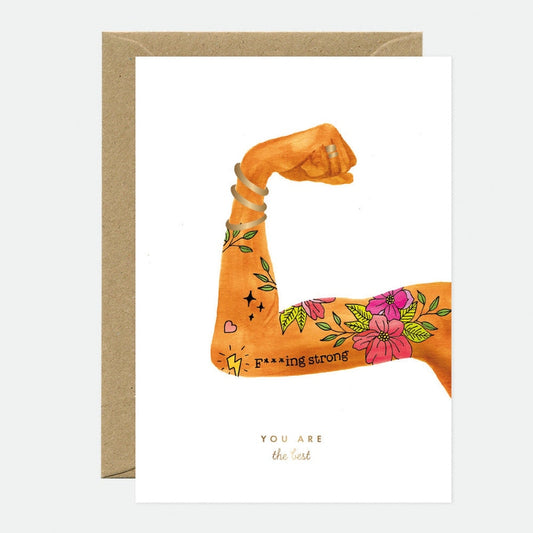 Carte de vœux dorée You’re the Best Woman – All the Ways to Say All the ways to say