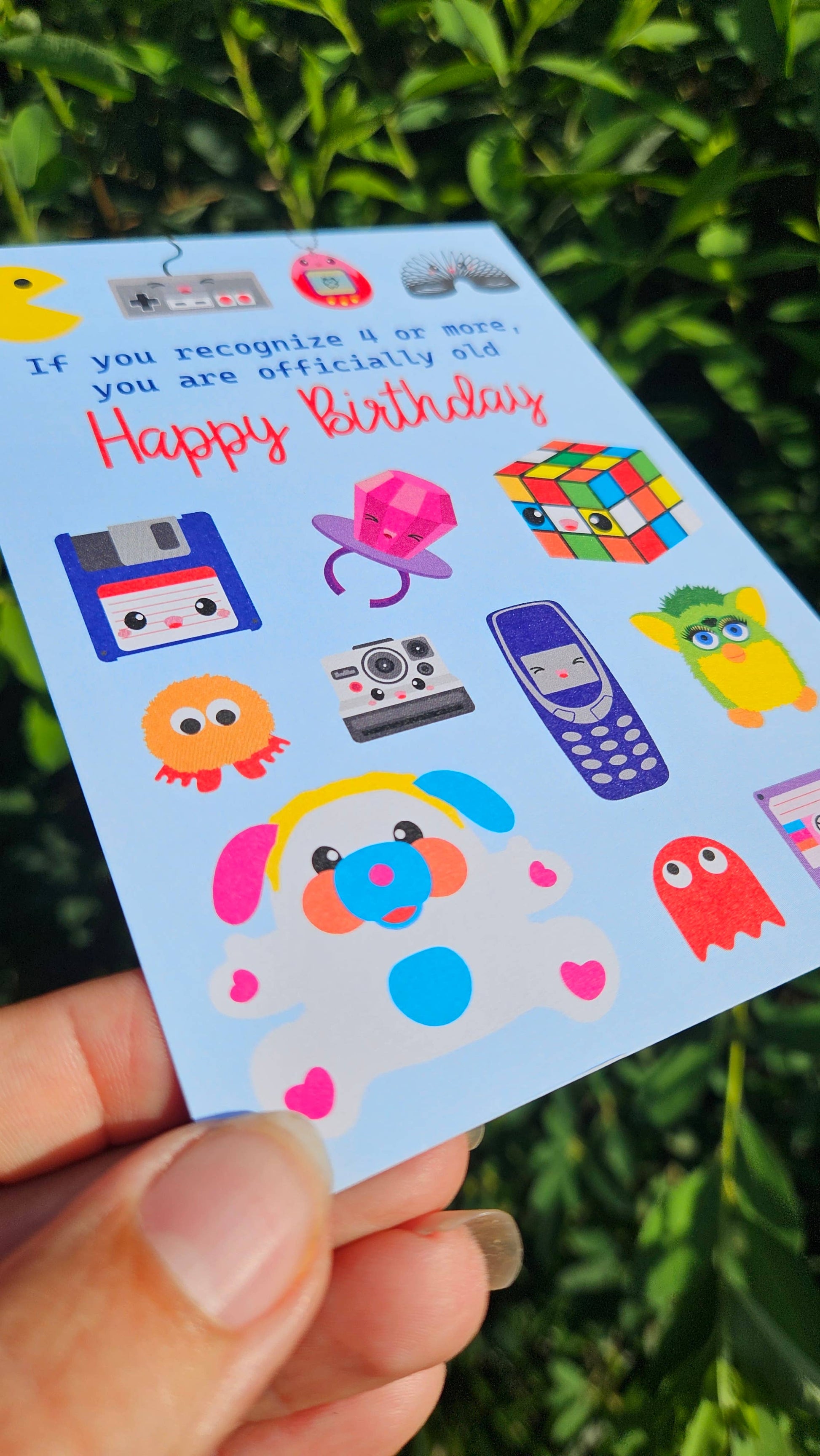 Carte d’Anniversaire Rétro Années 80 & 90 – Carte Humour Pop Culture Studio Inktvis B.V.