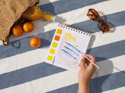 20 cartes postales illustrées à peindre sur papier aquarelle épais 350 g