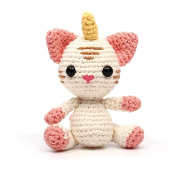 Kit Crochet Amigurumi Chat Licorne – Loly le Chat Licorne 15 cm GRAINE CREATIVE