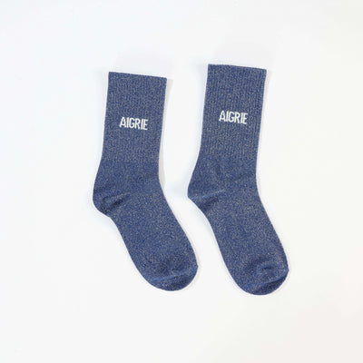 Chaussettes AIGRIE à Paillettes – Message Drôle & Assumé (36-42) JOY!