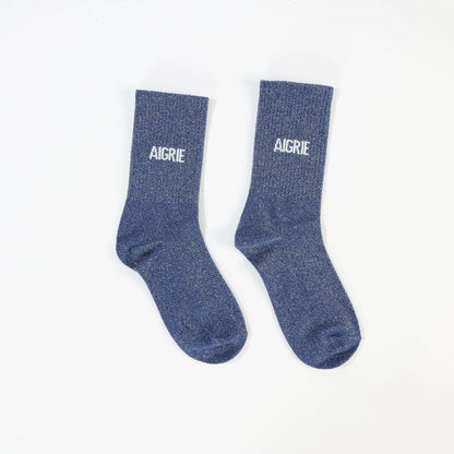 Chaussettes AIGRIE à Paillettes – Message Drôle & Assumé (36-42) JOY!