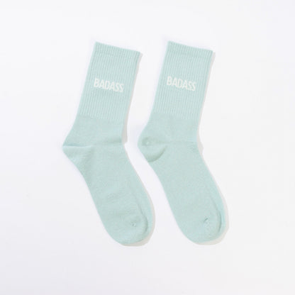 Chaussettes BADASS à Paillettes – Message Puissant & Tendance (36-42) JOY!