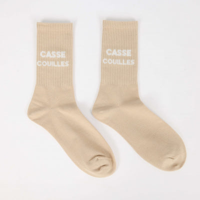 Chaussettes à message CASSE COUILLES – Humour décalé (39/45) JOY!