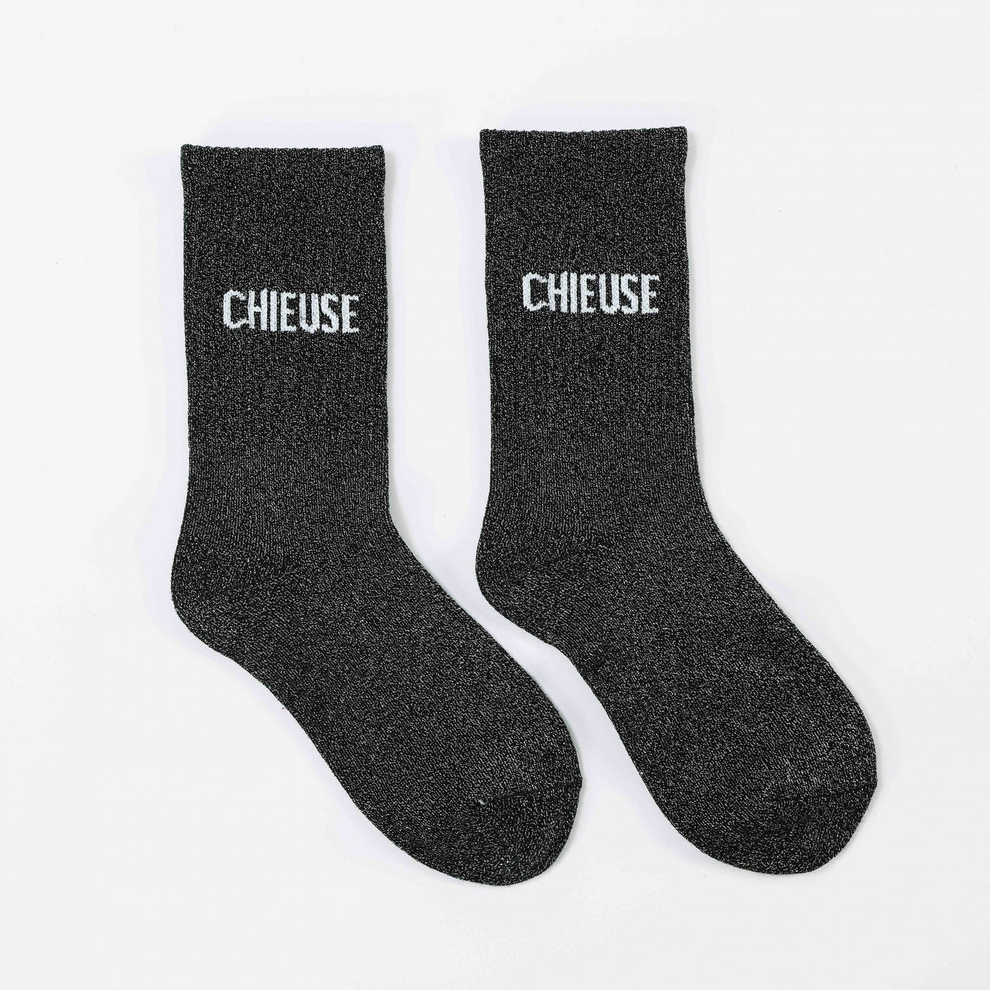 chaussettes chieuse paillettes femme taille 36 42