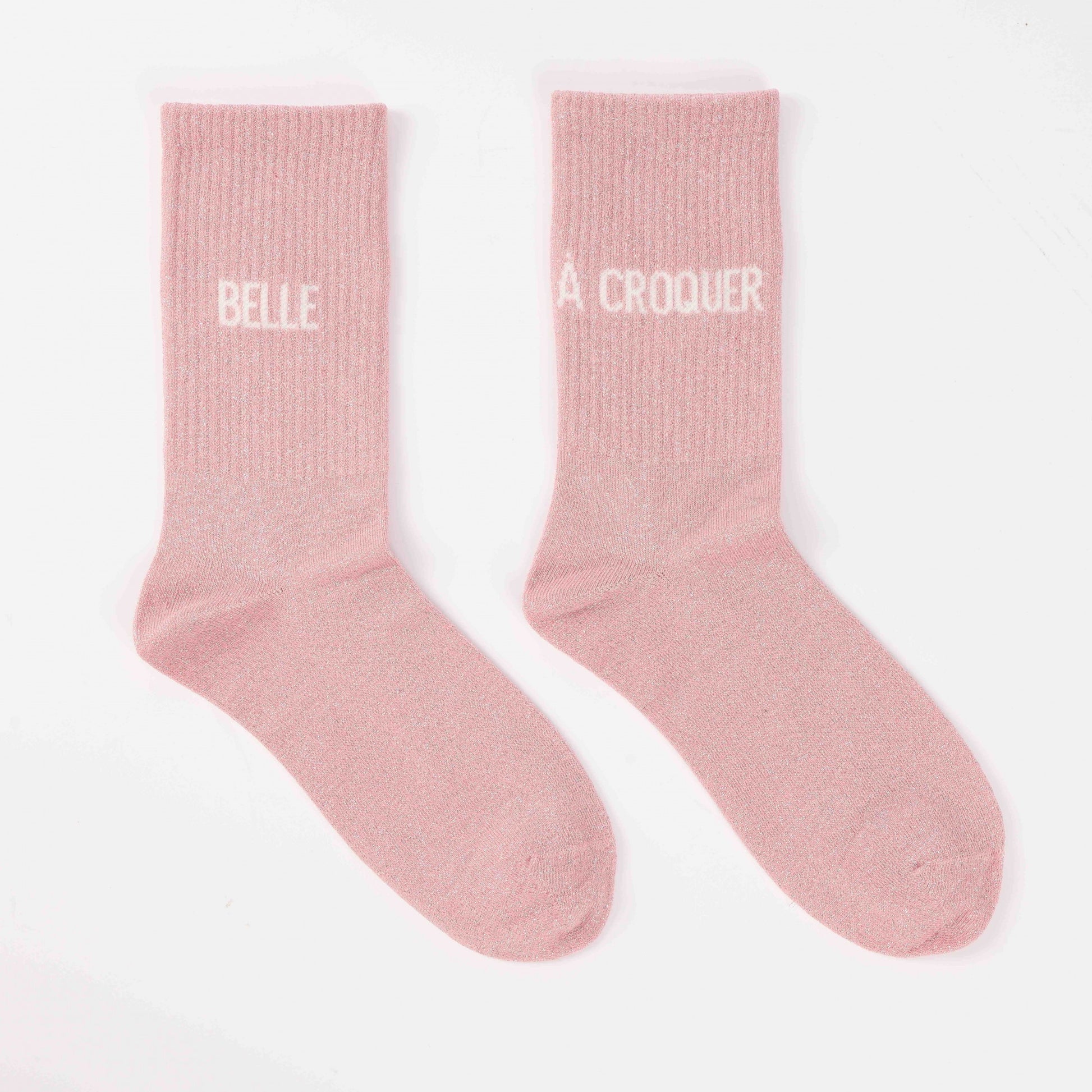 Chaussettes Dépareillées BELLE / À CROQUER à Paillettes (36-42) JOY!