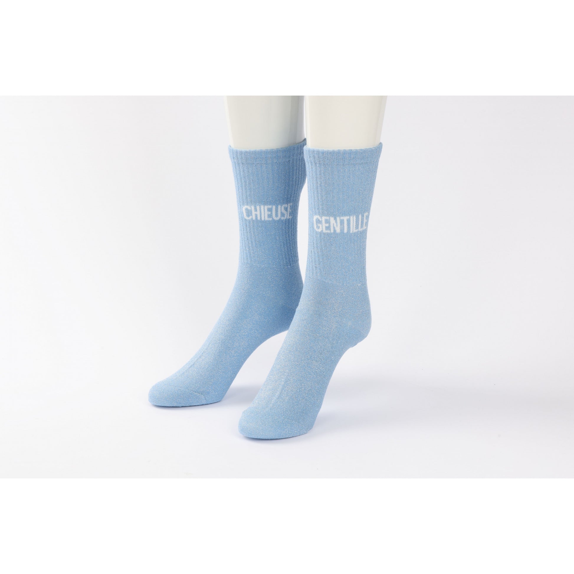 Chaussettes Dépareillées GENTILLE / CHIEUSE à Paillettes (36-42) JOY!