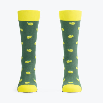 Chaussettes & Boxer Easy Peasy Citron – Coton Bio – Cadeau Homme Original Ton sur Ton