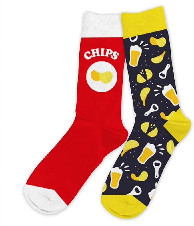 chaussettes humoristiques chips apéro adulte idée cadeau