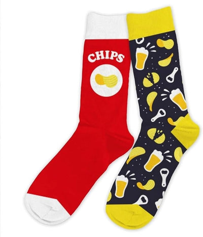 Chaussettes Humoristiques Chips / Apéro – Plats & Boissons Mythiques JOY!
