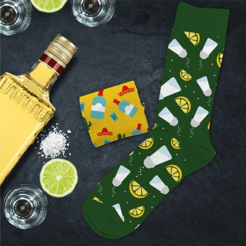 Chaussettes Humoristiques Tequila / Paf – Plats & Boissons Mythiques JOY!