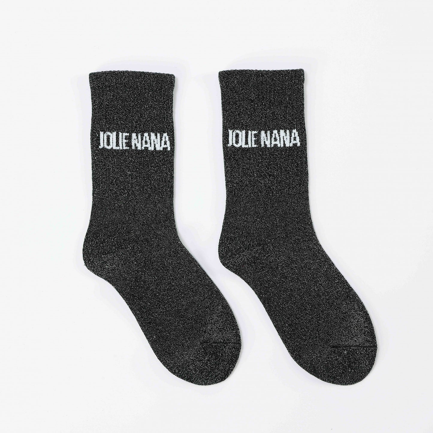 Chaussettes JOLIE NANA Noir à Paillettes – Message Chic & Fun (36-42) JOY!