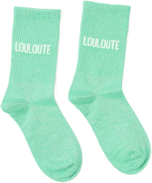 Chaussettes LOULOUTE à Paillettes – Message Brillant & Fun (36-42) JOY!